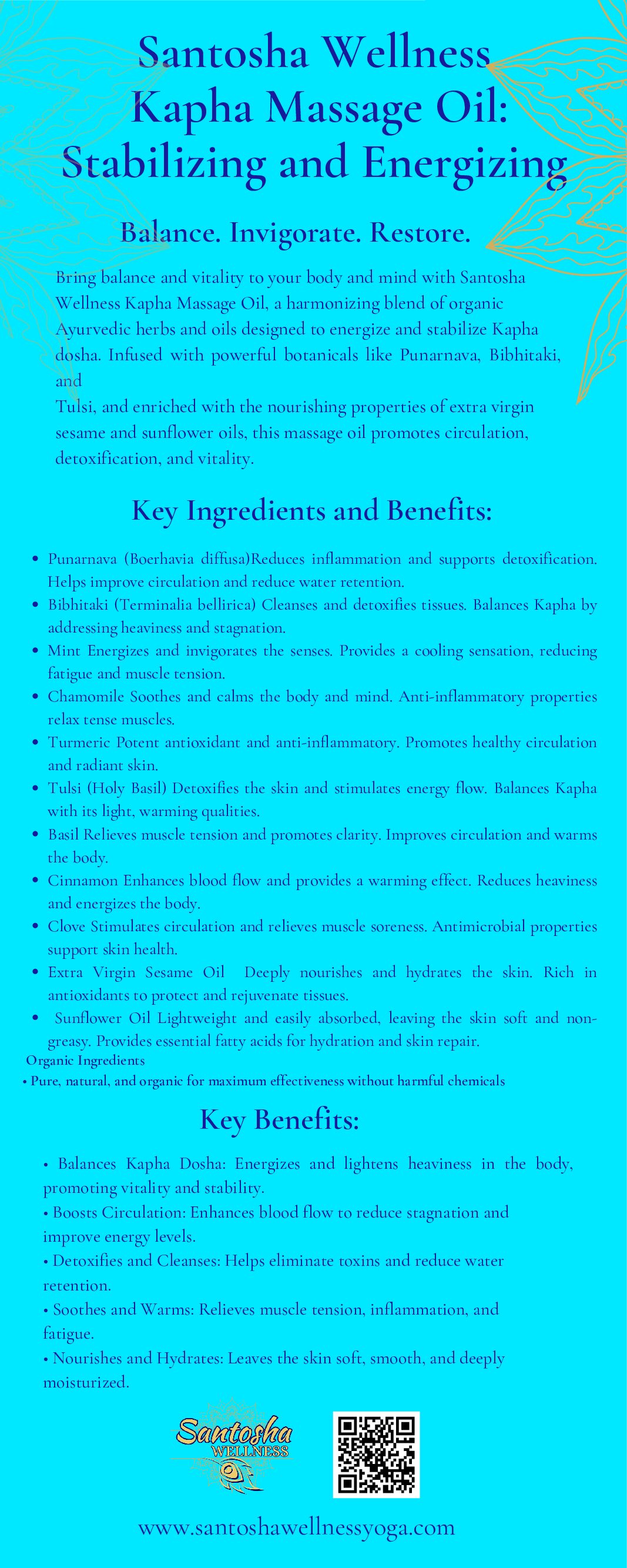 Kapha Massage Oil - 4oz